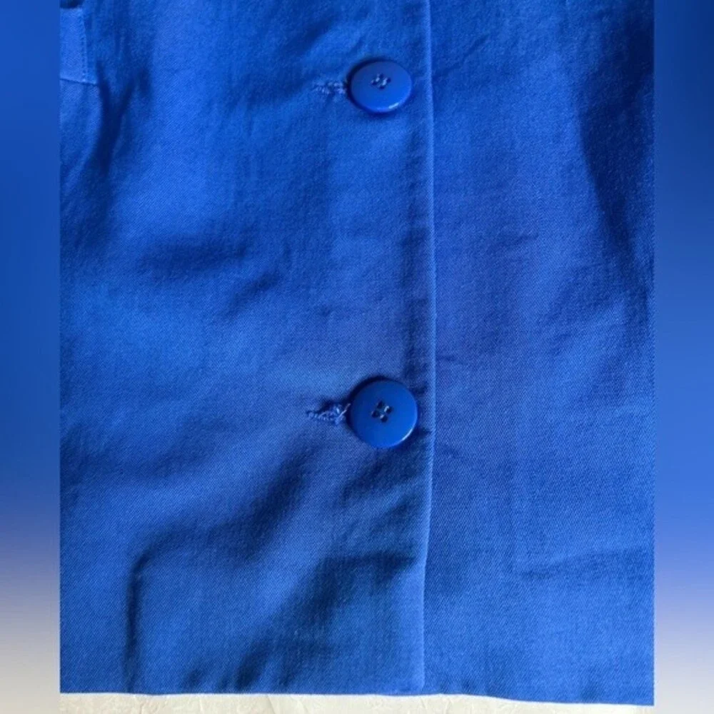 Vintage CHRISTIAN DIOR the Suit Women’s Royal Blue Size 10 100% Wool
